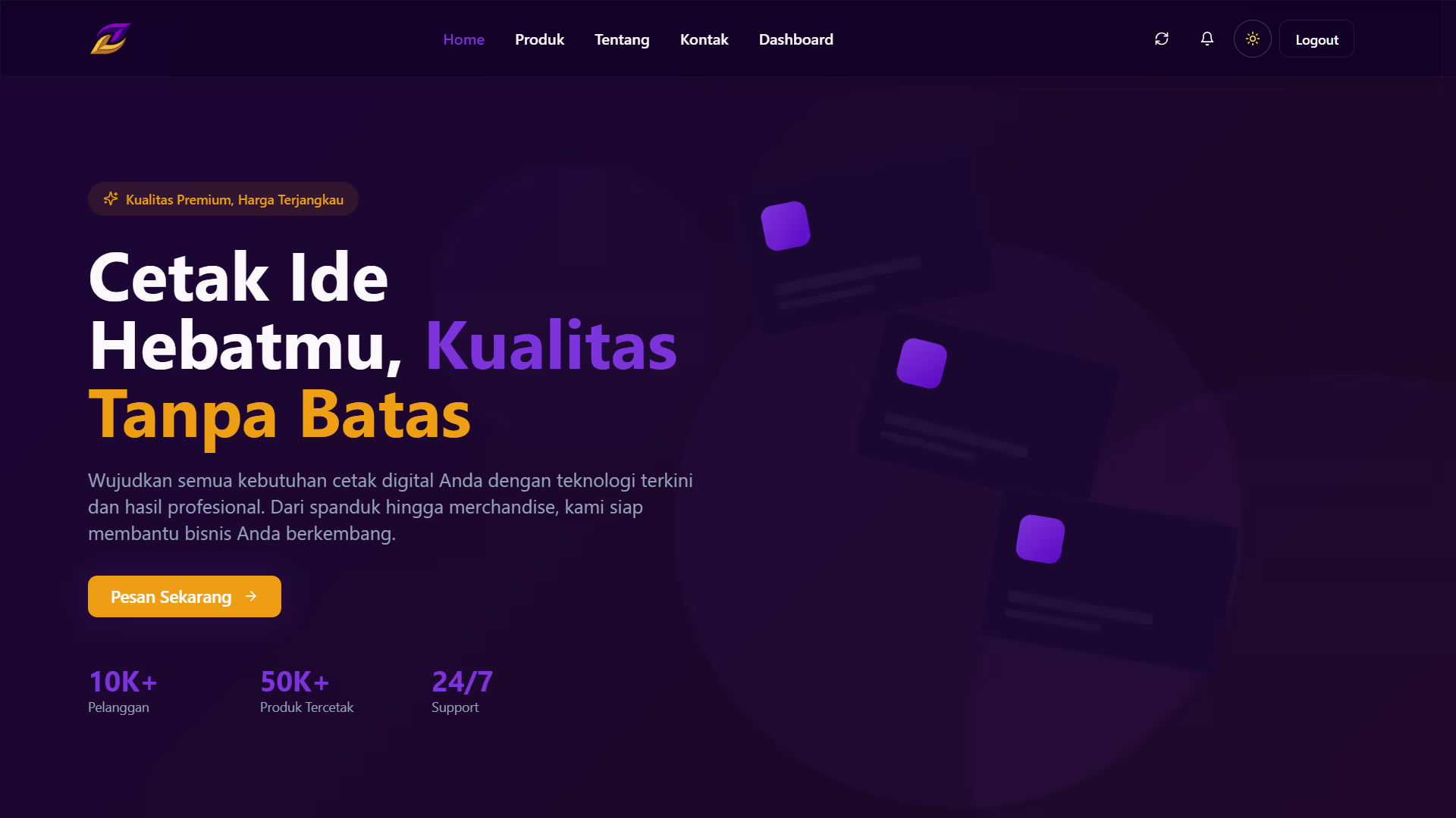 Website Percetakan